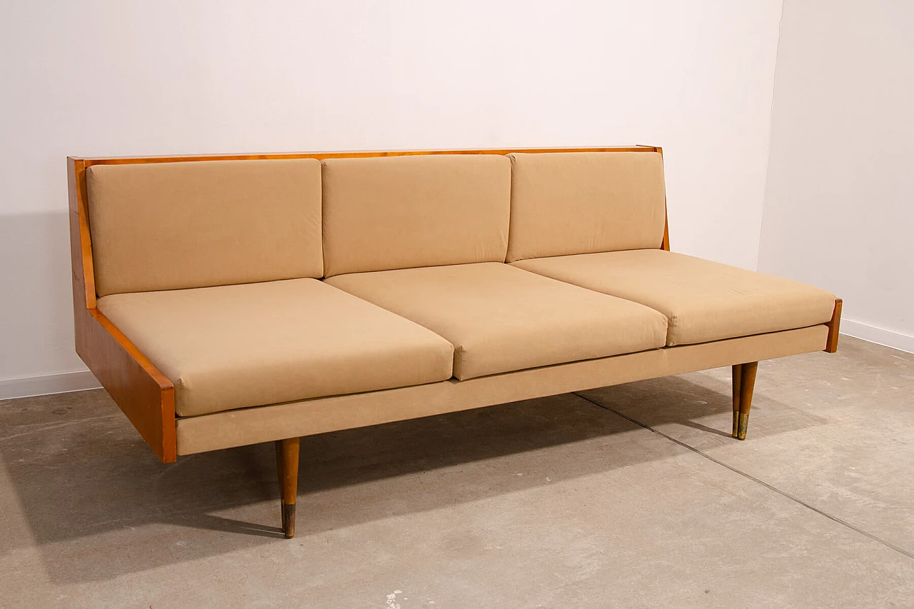Scandinavian-style folding sofa by Sedláček & Vyčítal, 1960s 3