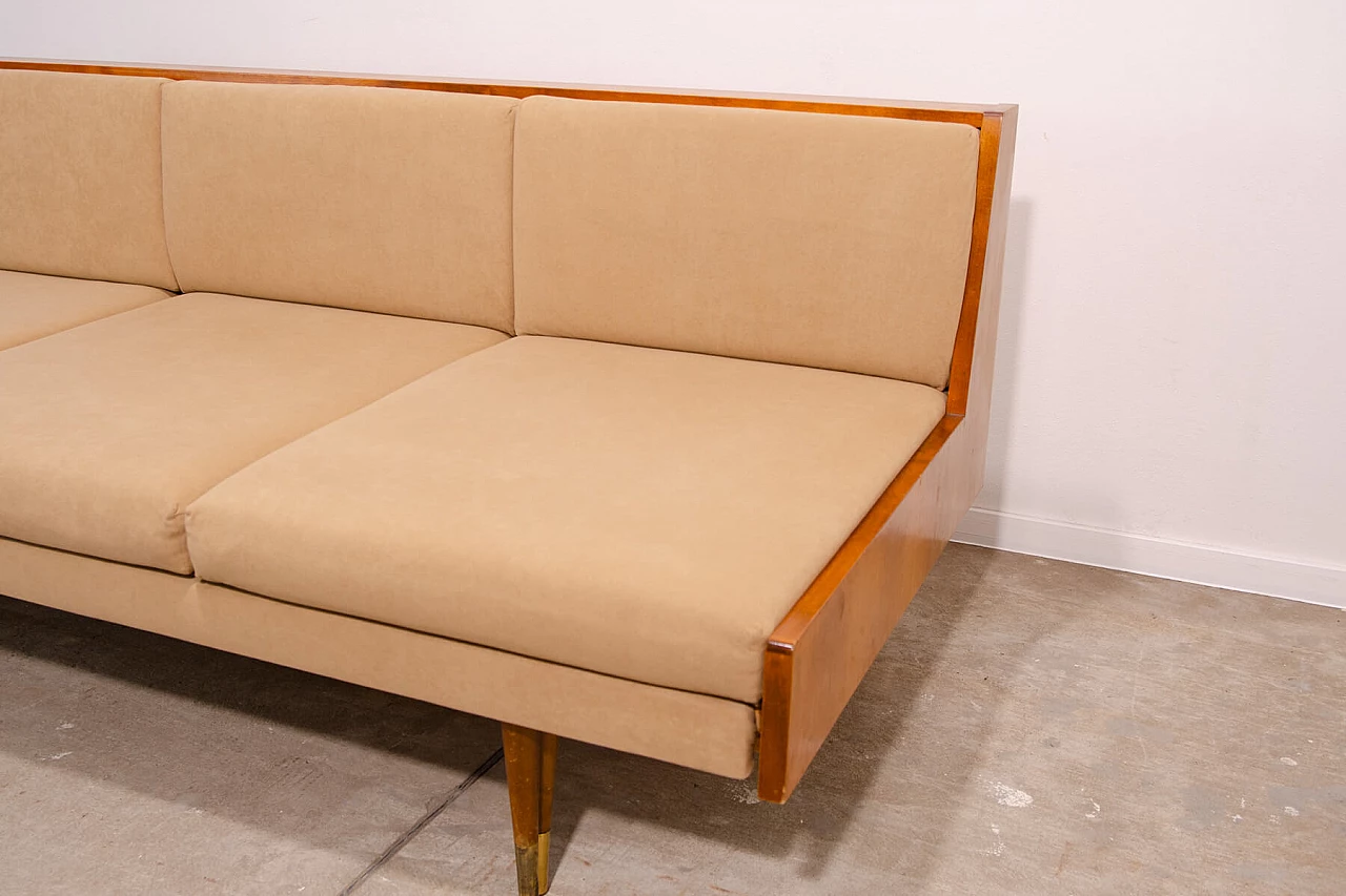 Scandinavian-style folding sofa by Sedláček & Vyčítal, 1960s 10