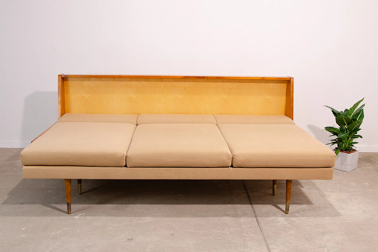 Scandinavian-style folding sofa by Sedláček & Vyčítal, 1960s 13