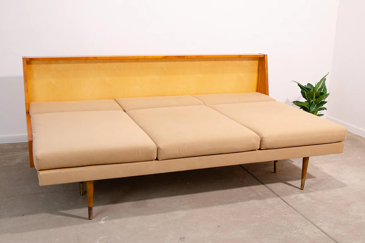 Scandinavian-style folding sofa by Sedláček & Vyčítal, 1960s 14