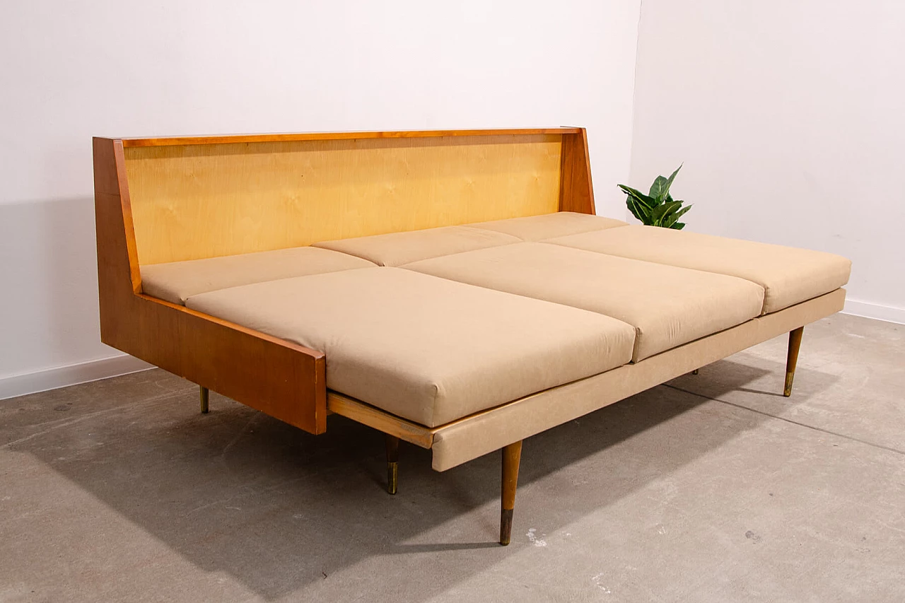 Scandinavian-style folding sofa by Sedláček & Vyčítal, 1960s 15