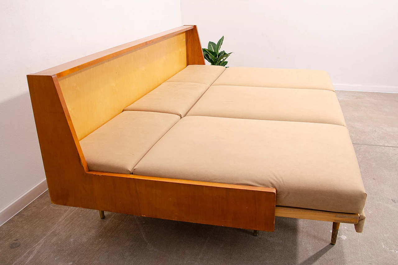 Scandinavian-style folding sofa by Sedláček & Vyčítal, 1960s 16