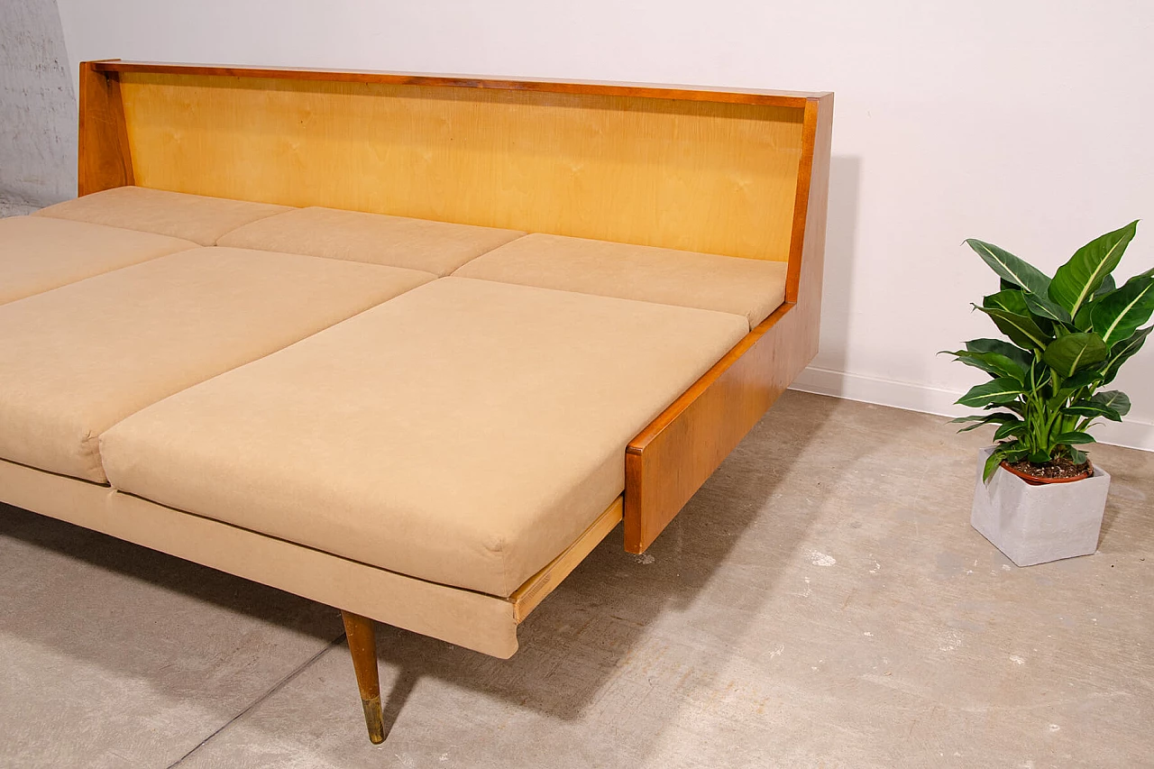 Scandinavian-style folding sofa by Sedláček & Vyčítal, 1960s 17