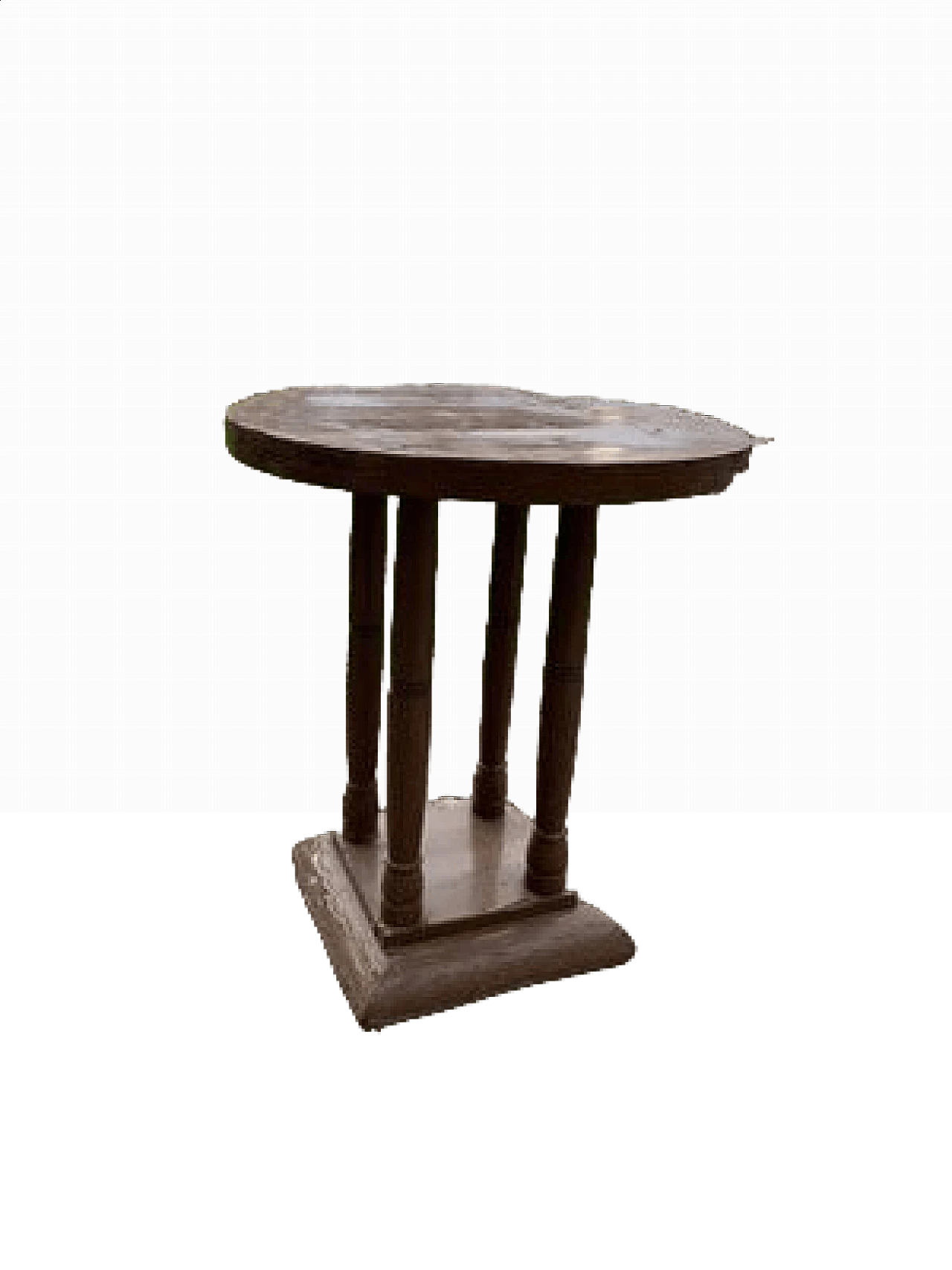 Tavolino rotondo in legno, anni '30 7