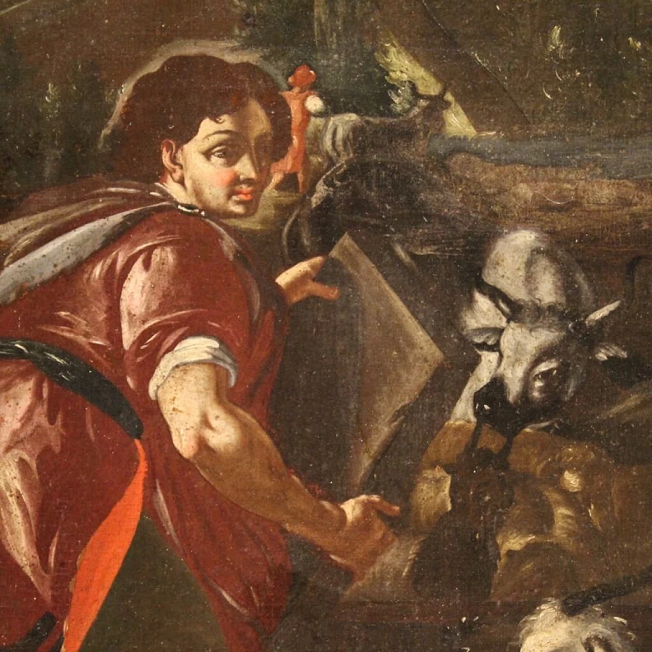 Rachel and Jacob at the well, oil on canvas, 18th century 8
