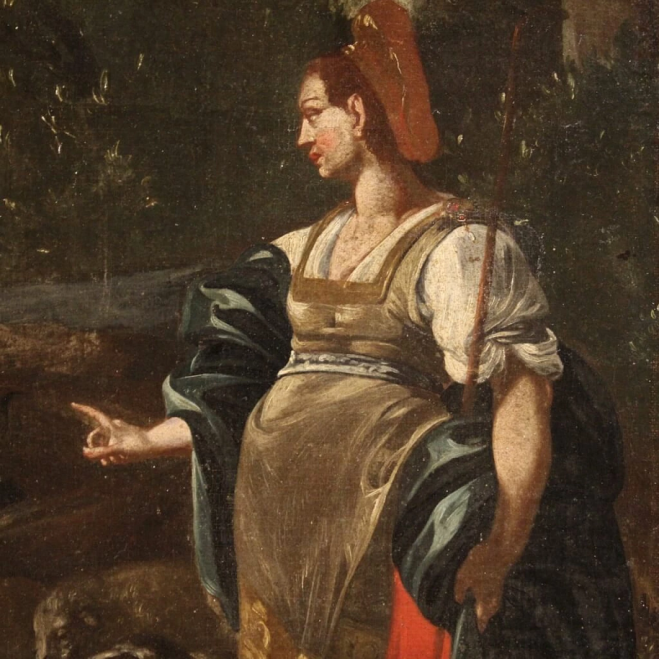 Rachel and Jacob at the well, oil on canvas, 18th century 10