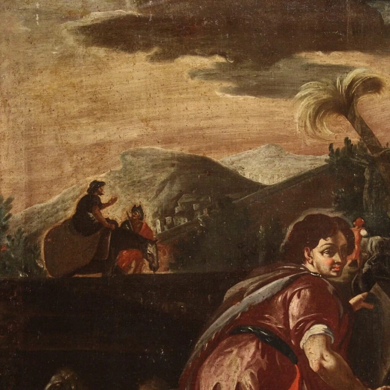 Rachel and Jacob at the well, oil on canvas, 18th century 15