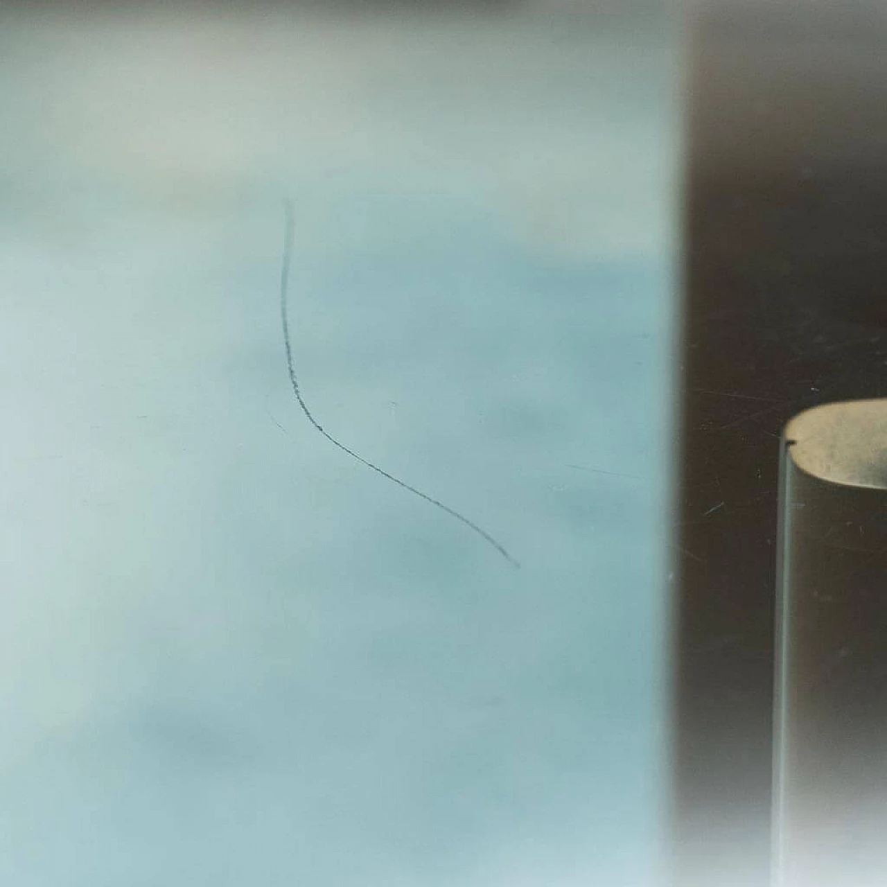 Wood and shaped glass table, 1980s 11