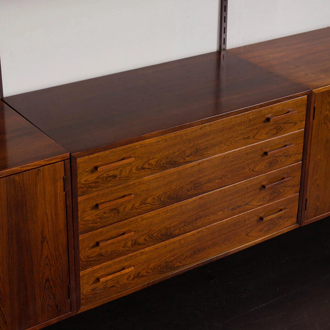 Modular rosewood bookcase with five cabinets by Kai Kristiansen for FM Mobler, 1960s 14