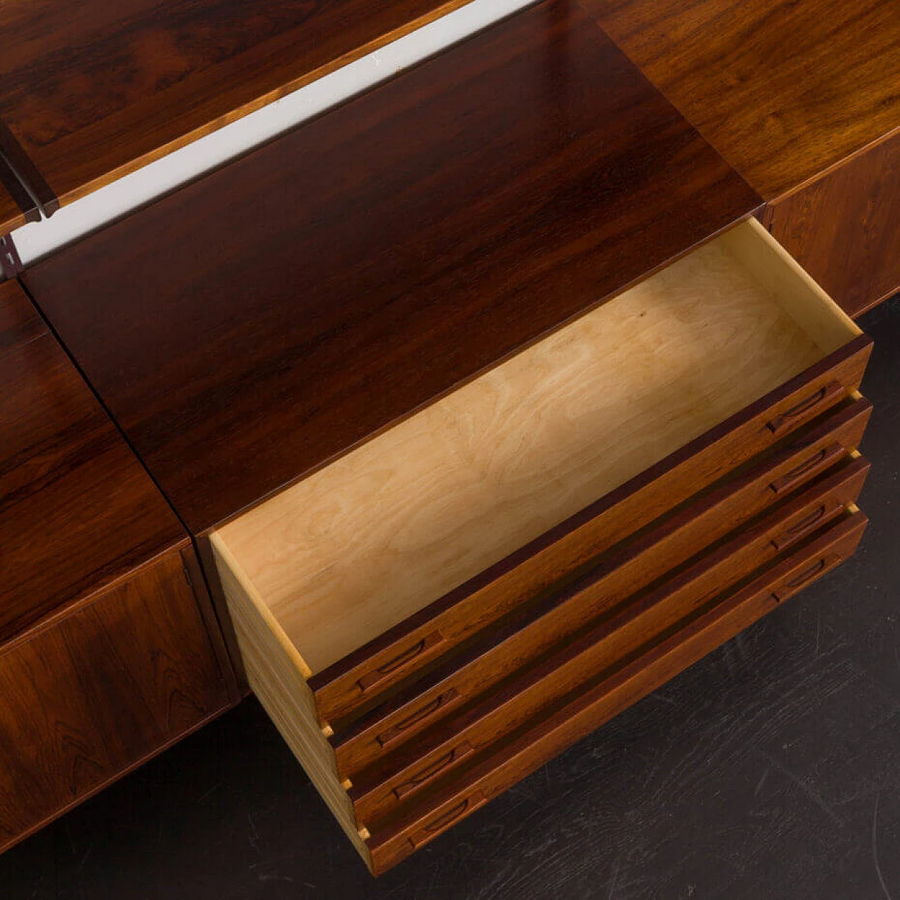 Modular rosewood bookcase with five cabinets by Kai Kristiansen for FM Mobler, 1960s 20