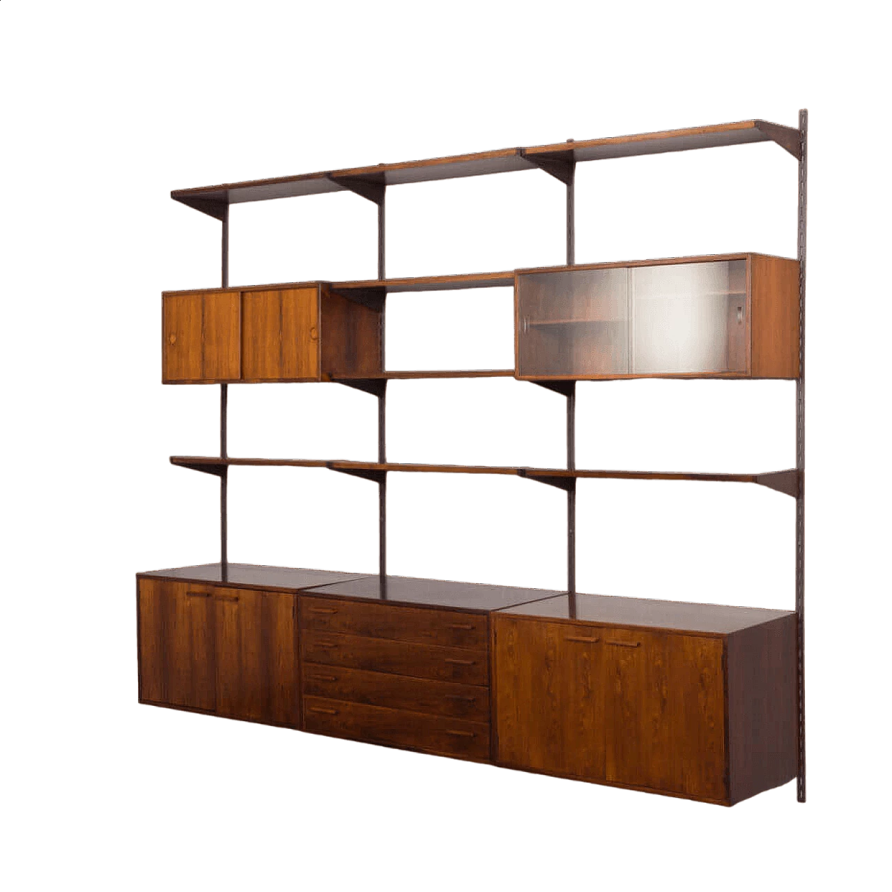 Modular rosewood bookcase with five cabinets by Kai Kristiansen for FM Mobler, 1960s 28