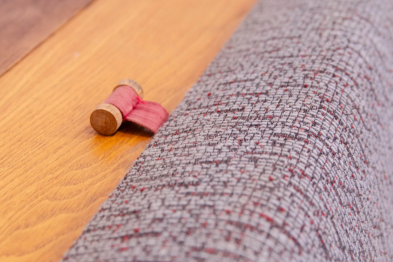 Ash veneered wood and fabric sofa bed by Tatra Nábytok, 1970s 25