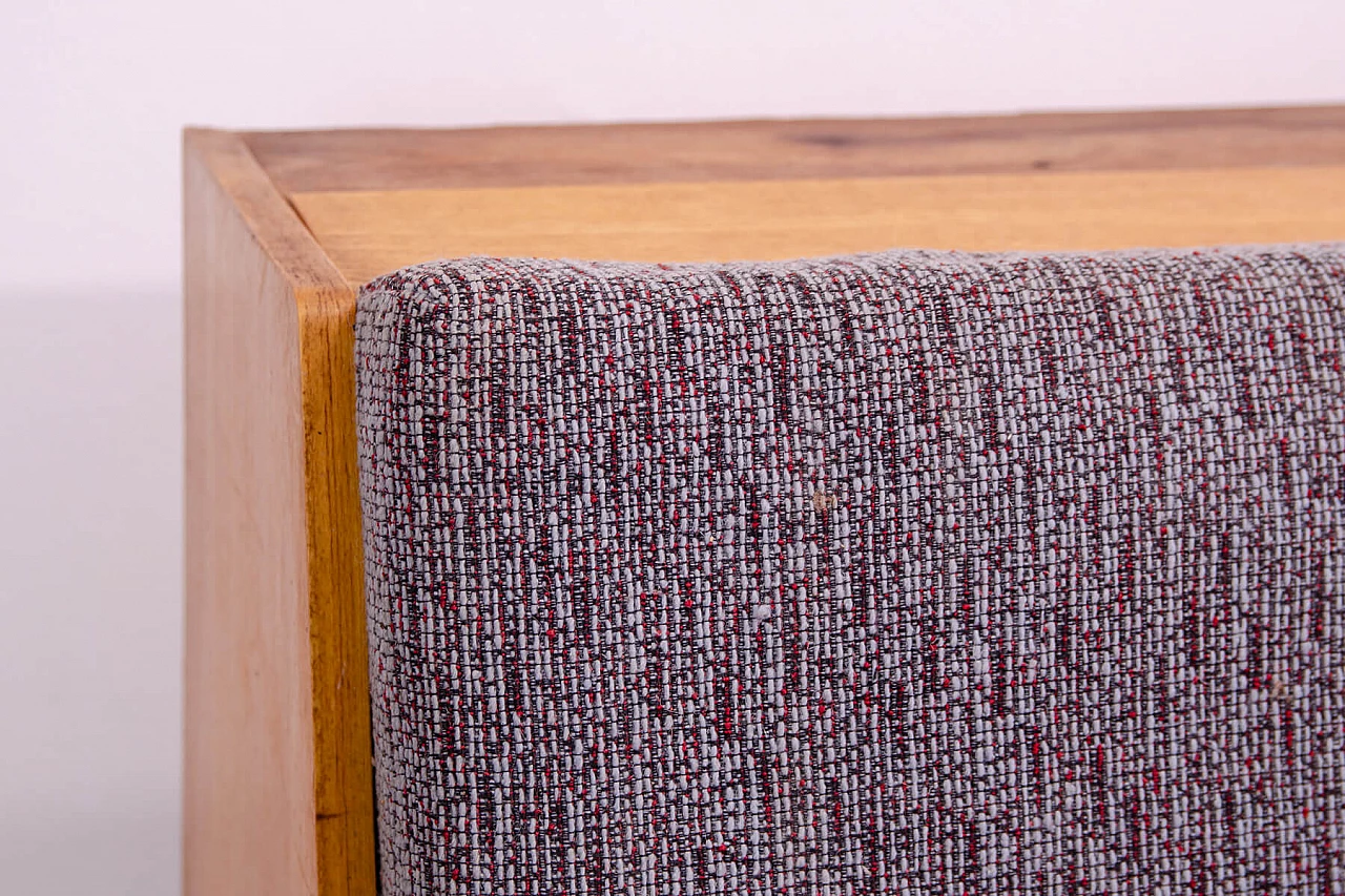 Ash veneered wood and fabric sofa bed by Tatra Nábytok, 1970s 27