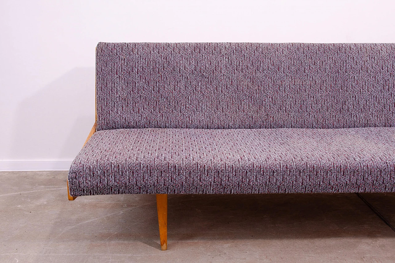 Ash veneered wood and fabric sofa bed by Tatra Nábytok, 1970s 28