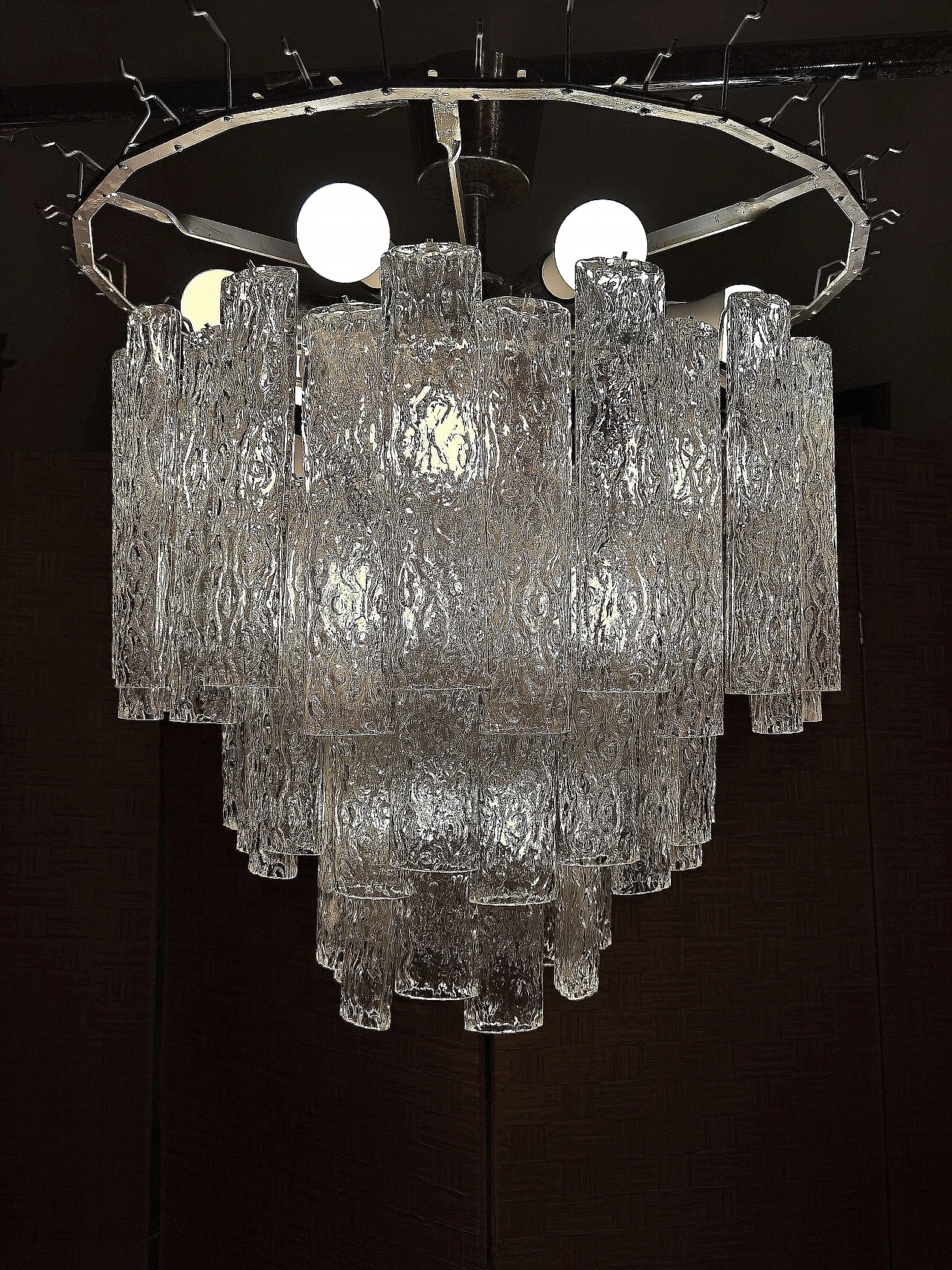 Murano blown glass chandelier by Toni Zuccheri, 1970s 6