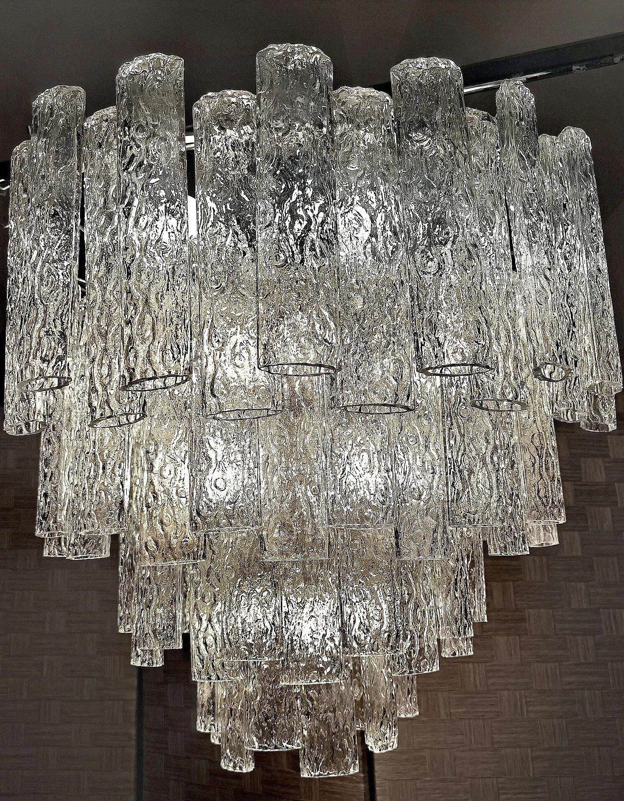 Murano blown glass chandelier by Toni Zuccheri, 1970s 7