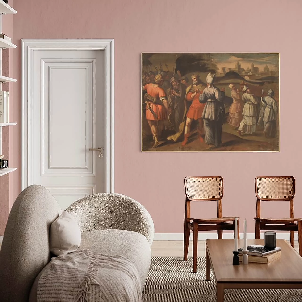 King David in Jerusalem, oil painting on canvas, first half of the 18th century 3