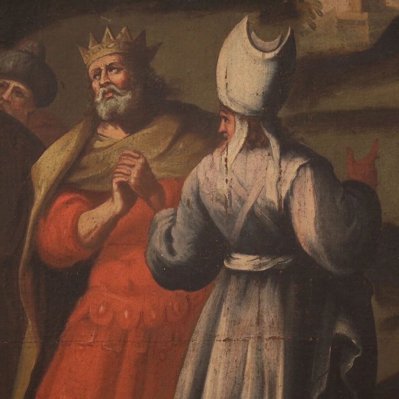 King David in Jerusalem, oil painting on canvas, first half of the 18th century 13