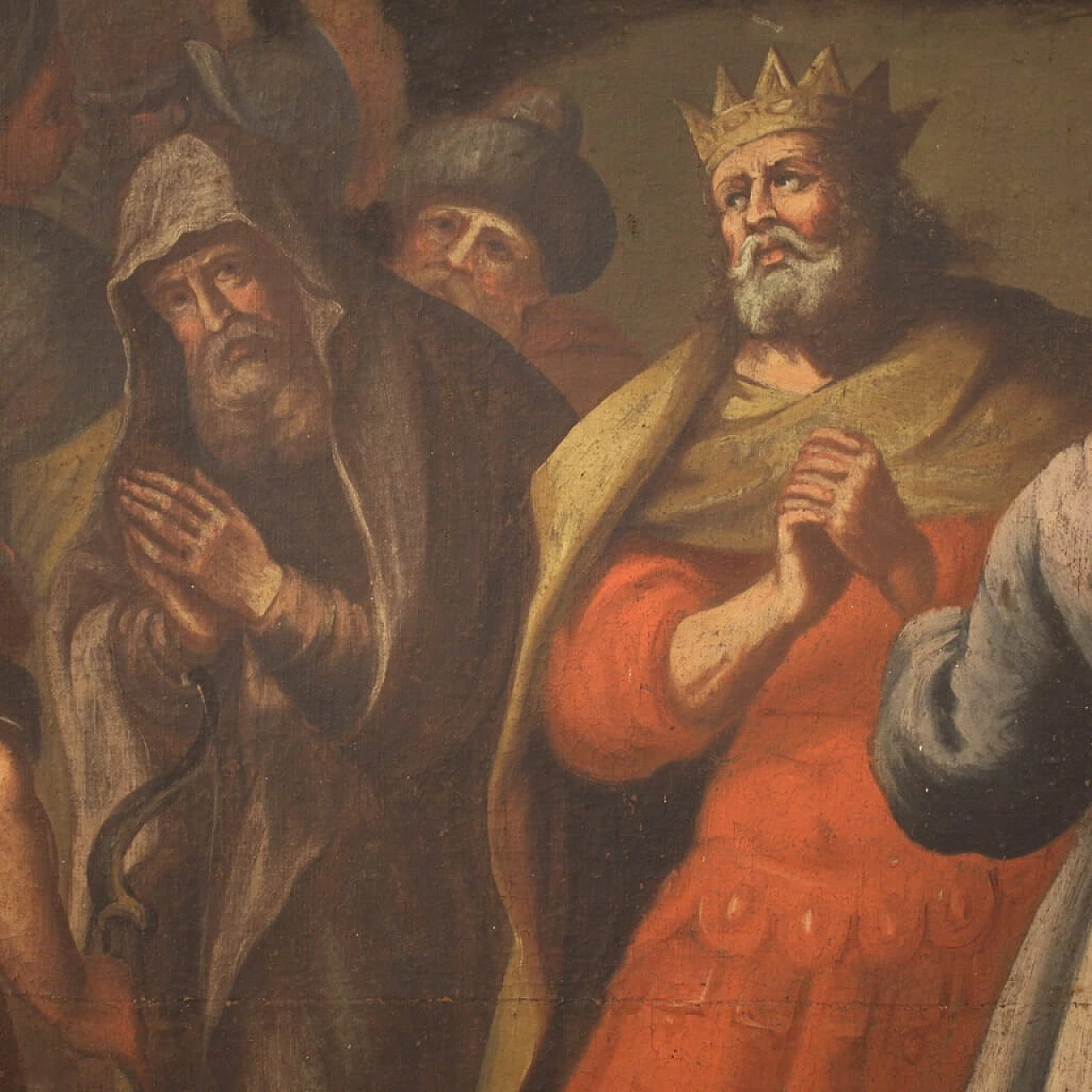 King David in Jerusalem, oil painting on canvas, first half of the 18th century 15
