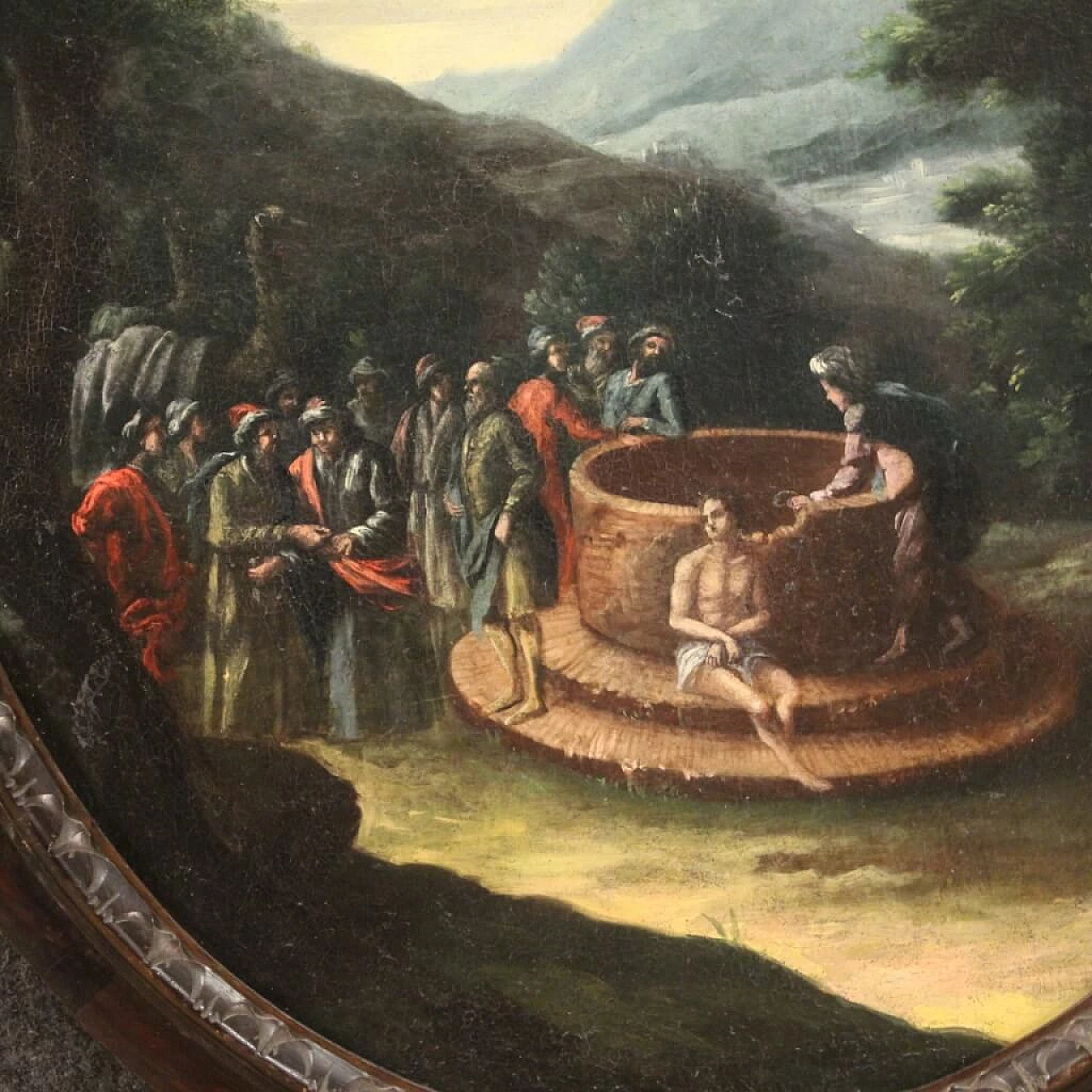 Joseph at the well, oil painting on canvas, 18th century 7