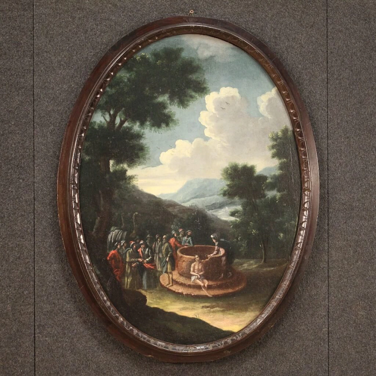 Joseph at the well, oil painting on canvas, 18th century 11