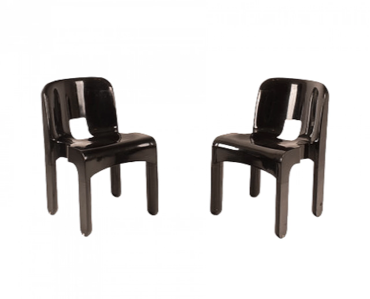 Pair of Universale 4869 chairs by Joe Colombo for Kartell, 1960s 12