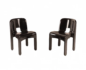 Pair of Universale 4869 chairs by Joe Colombo for Kartell, 1960s