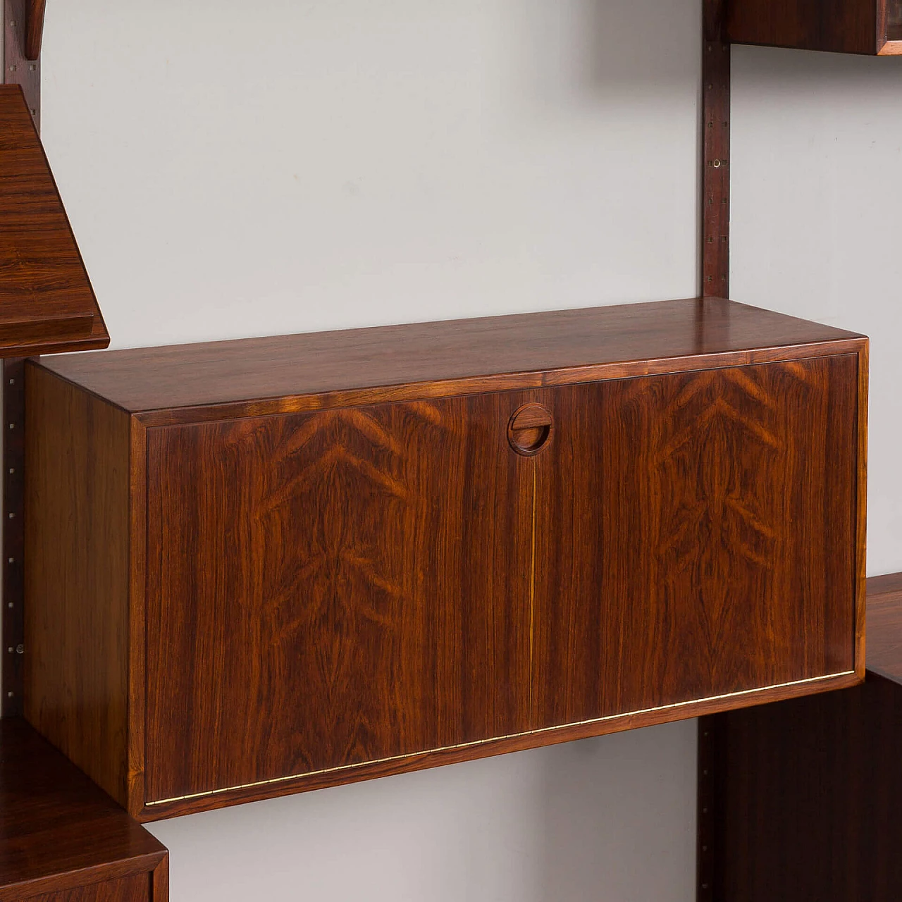 Three-bay rosewood bookcase by Hansen & Guldborg, 1960s 10