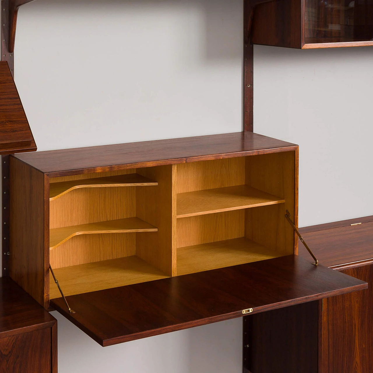 Three-bay rosewood bookcase by Hansen & Guldborg, 1960s 16