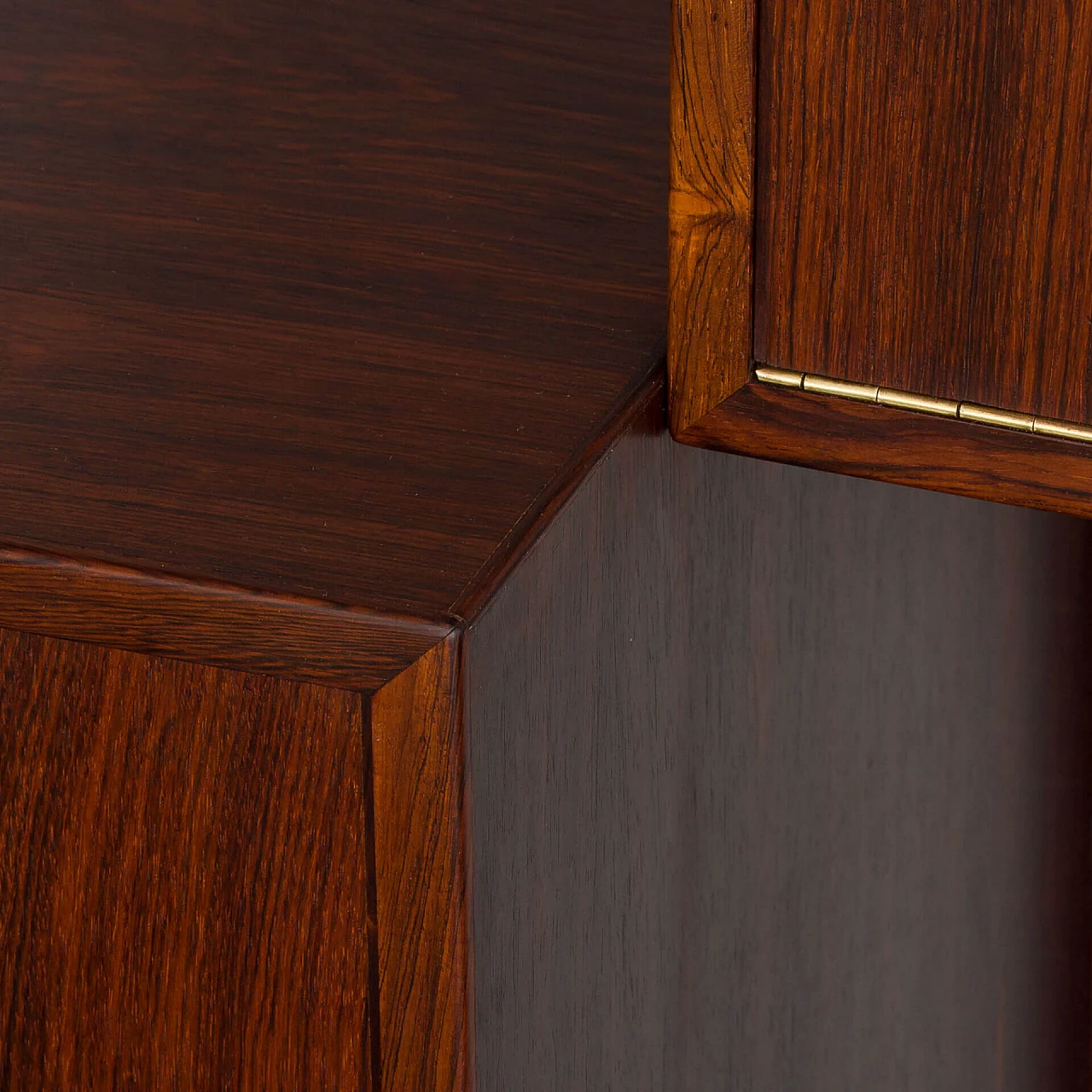 Three-bay rosewood bookcase by Hansen & Guldborg, 1960s 31