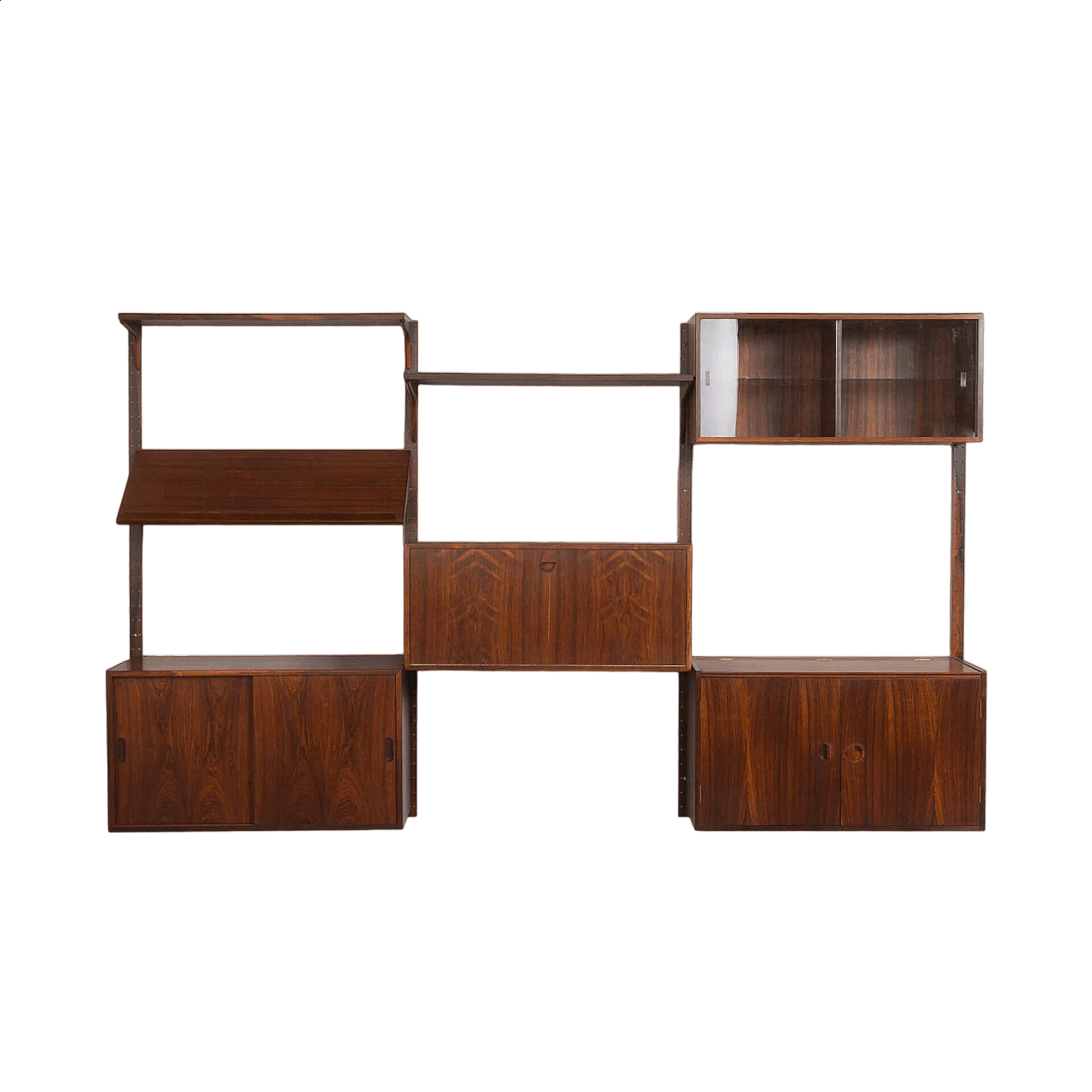 Three-bay rosewood bookcase by Hansen & Guldborg, 1960s 32