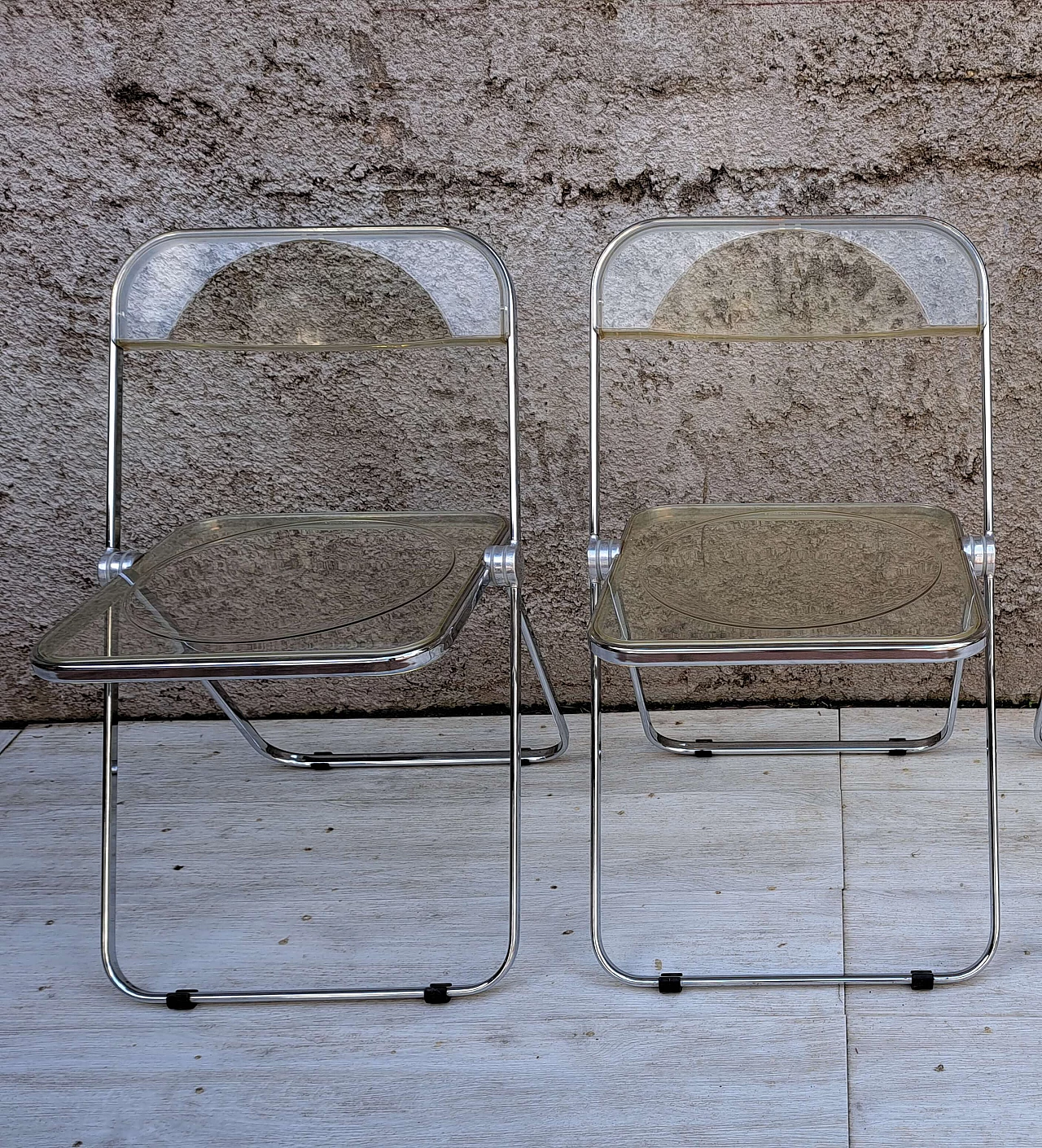 Pair of Plia chairs by Giancarlo Piretti for Anonima Castelli, 1990s 2