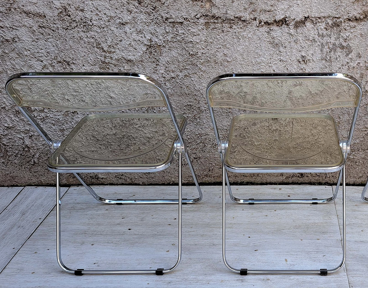 Pair of Plia chairs by Giancarlo Piretti for Anonima Castelli, 1990s 7