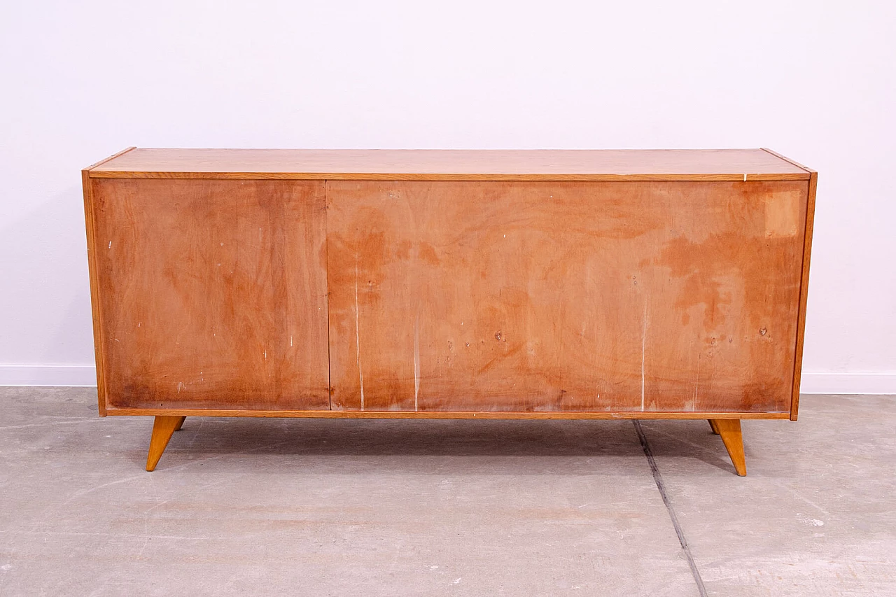 U-460 beech and plywood sideboard by Jiří Jiroutek for Interiér Praha, 1960s 16