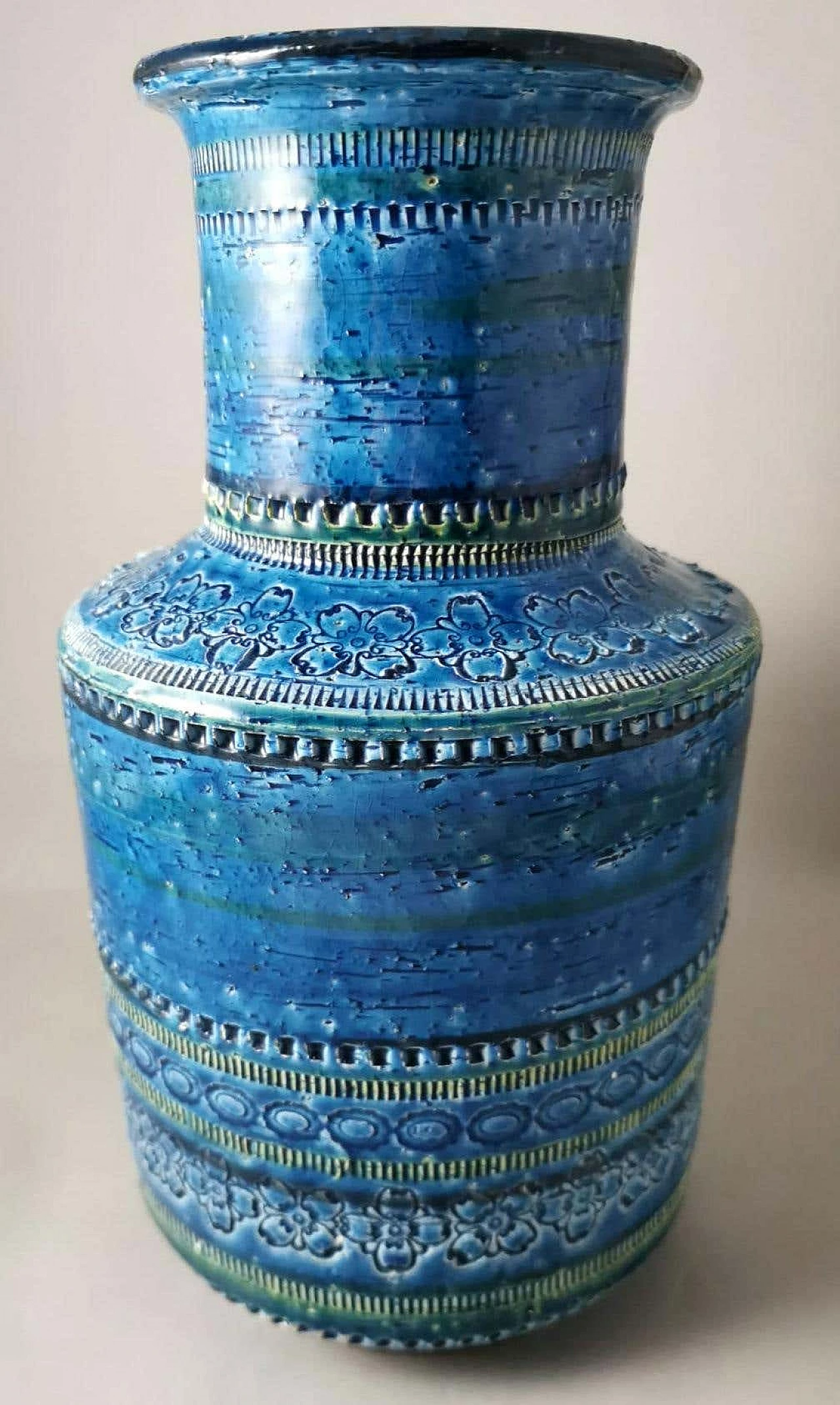 Vaso in ceramica smaltata di Aldo Londi per Bitossi, anni '60 1