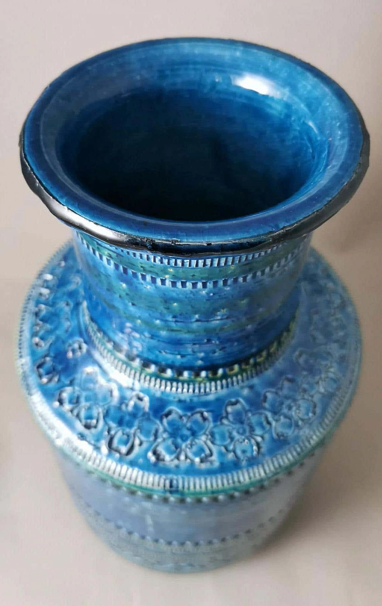Vaso in ceramica smaltata di Aldo Londi per Bitossi, anni '60 3