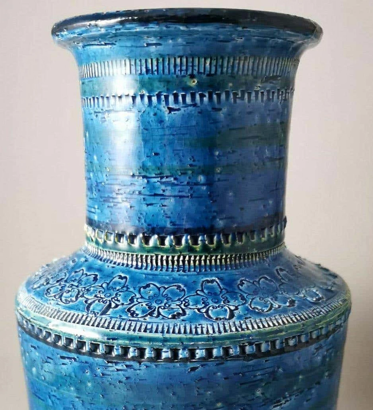 Vaso in ceramica smaltata di Aldo Londi per Bitossi, anni '60 4