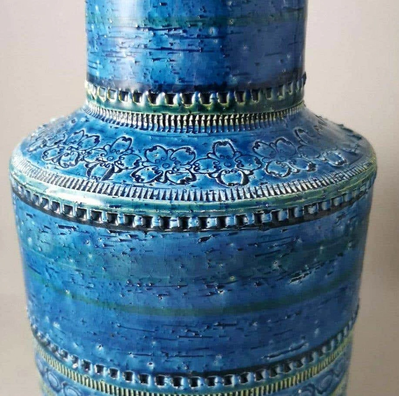 Vaso in ceramica smaltata di Aldo Londi per Bitossi, anni '60 5