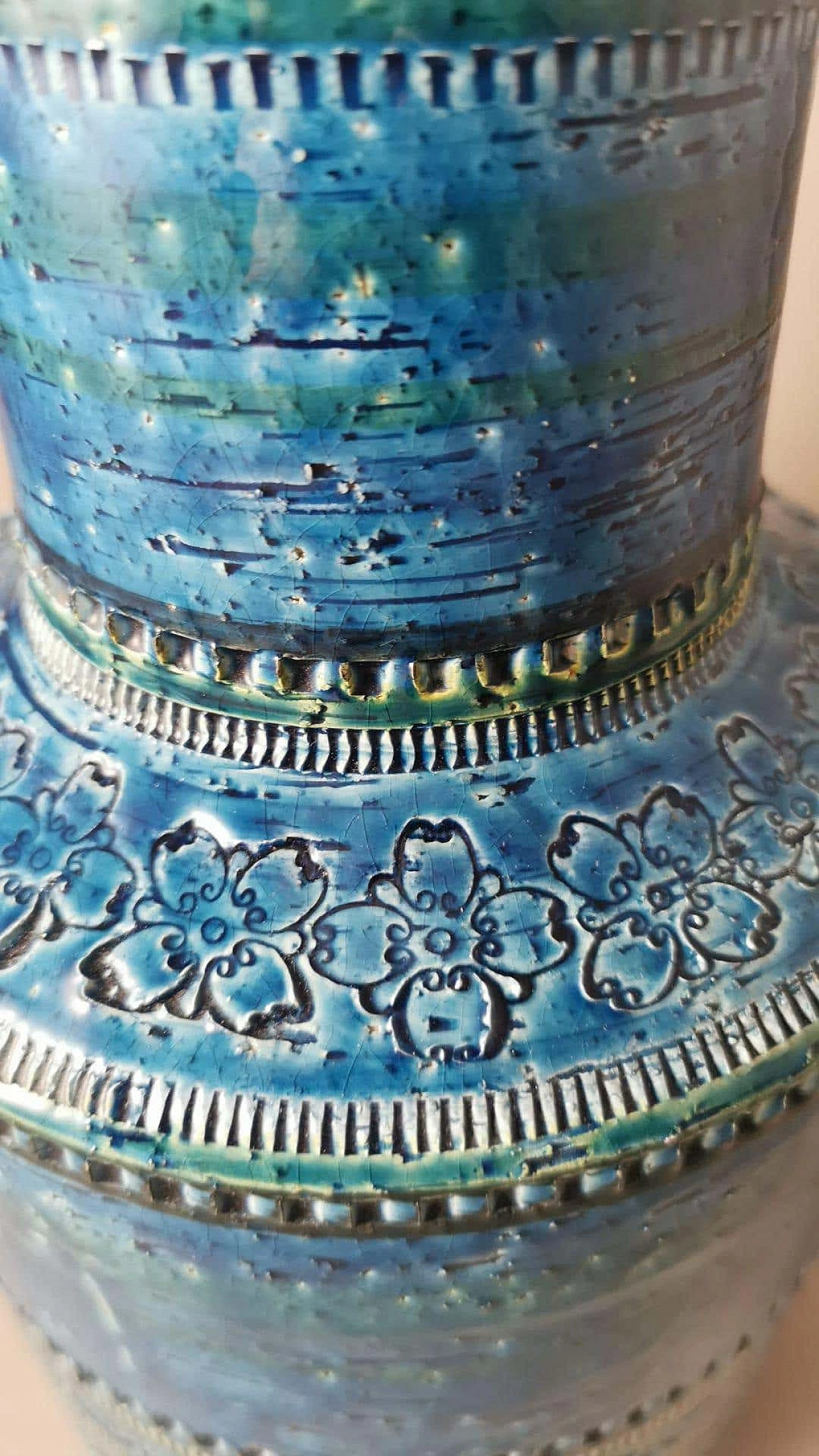 Glazed ceramic vase by Aldo Londi for Bitossi, 1960s 7