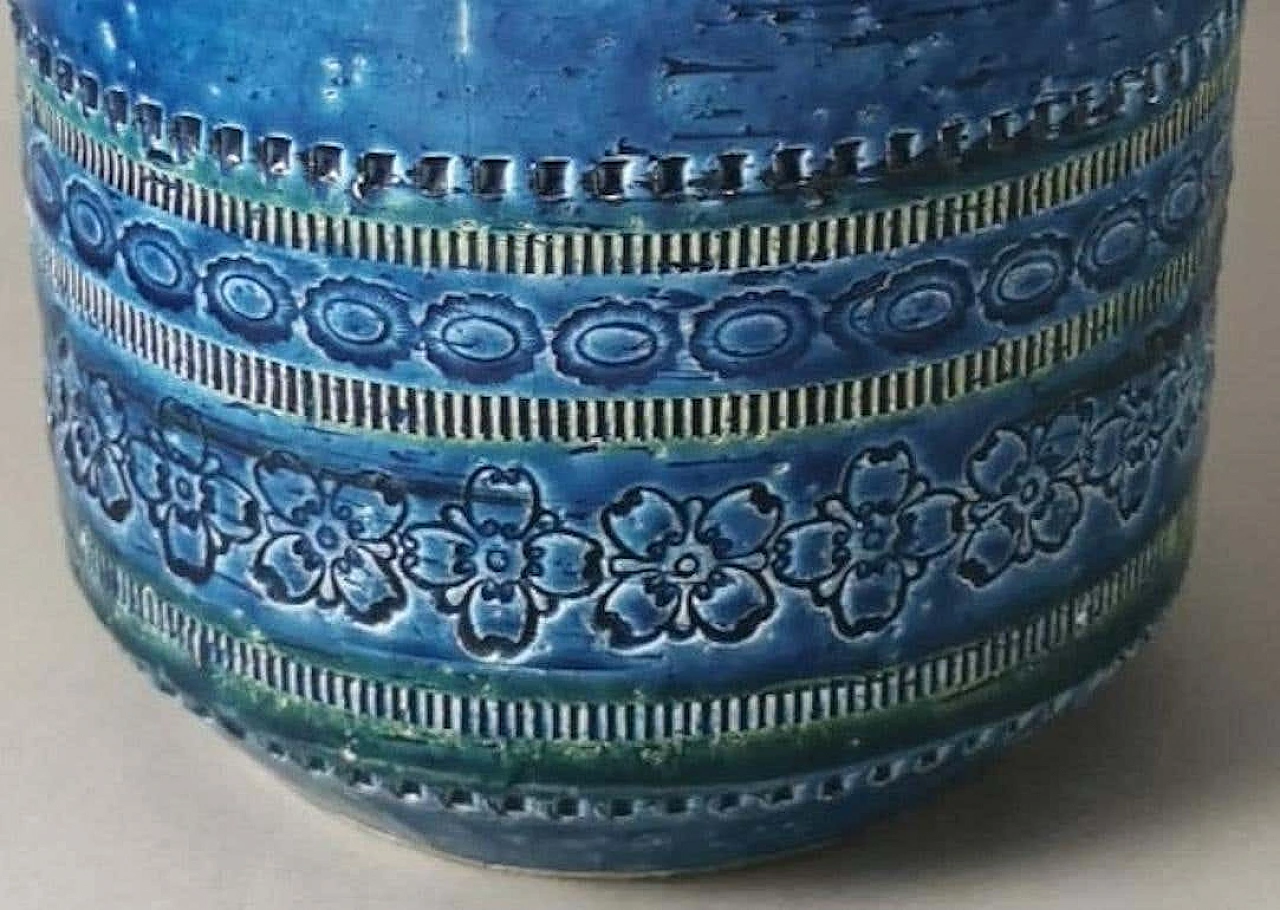 Vaso in ceramica smaltata di Aldo Londi per Bitossi, anni '60 9