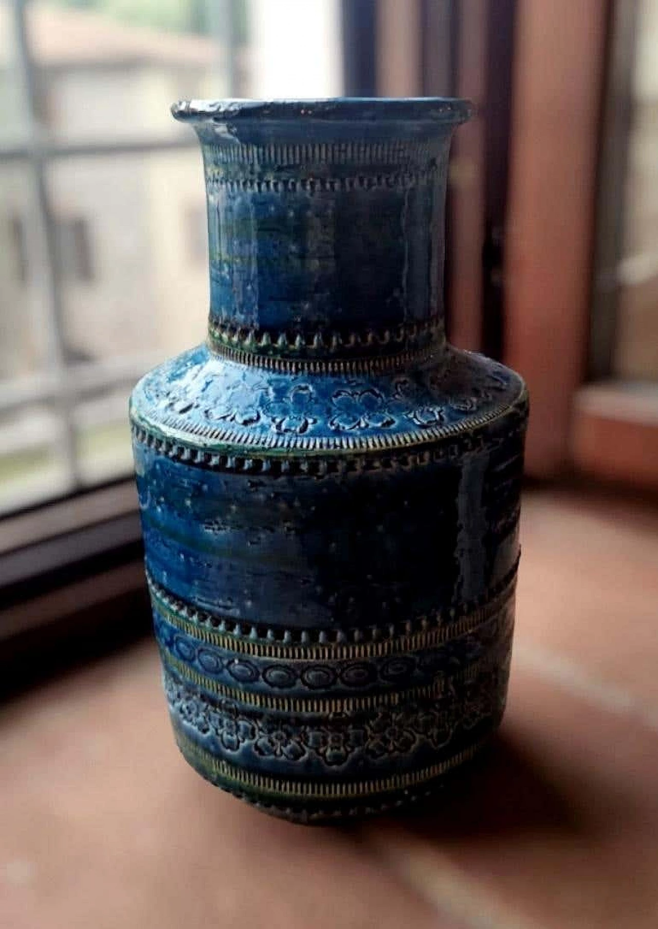 Vaso in ceramica smaltata di Aldo Londi per Bitossi, anni '60 13