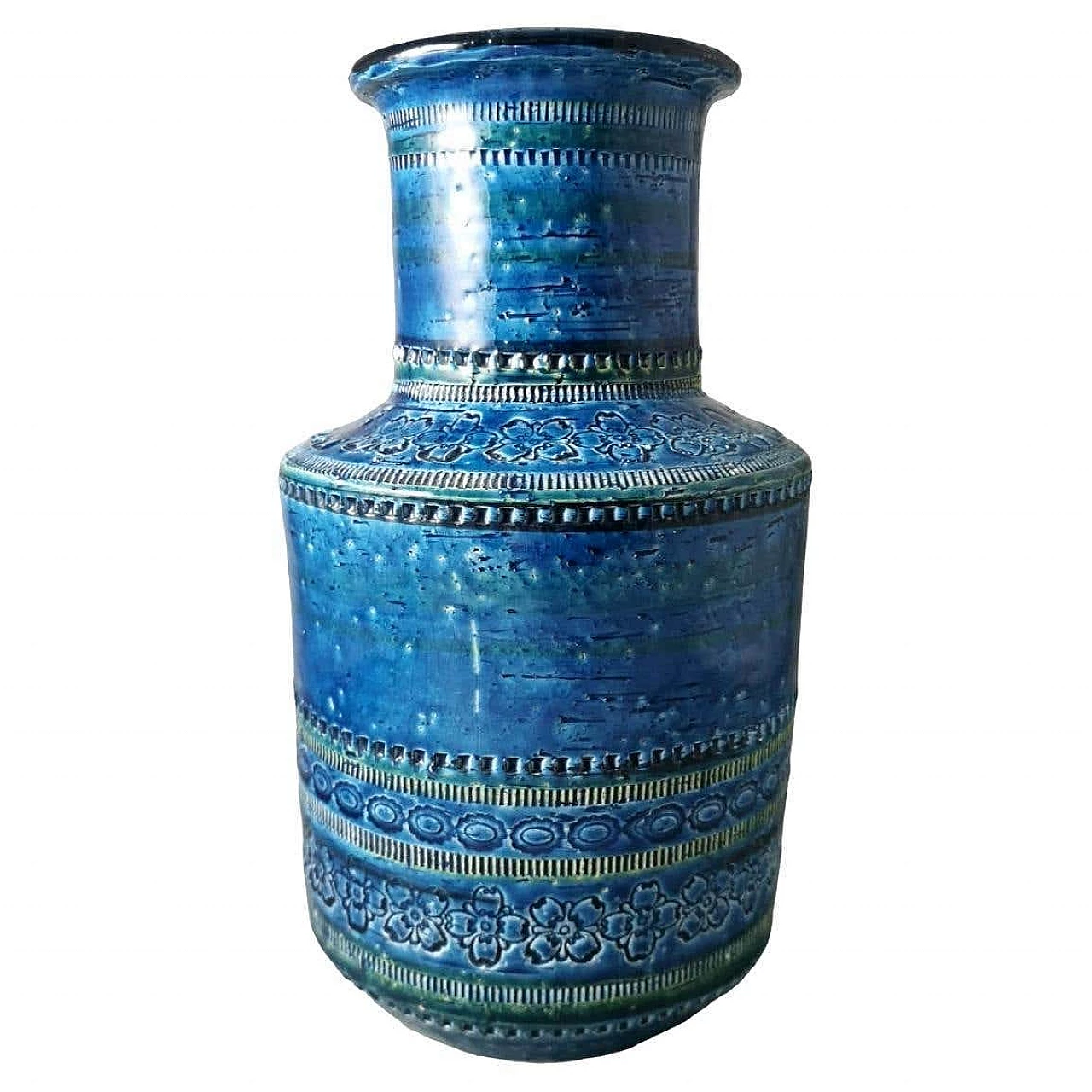 Vaso in ceramica smaltata di Aldo Londi per Bitossi, anni '60 16