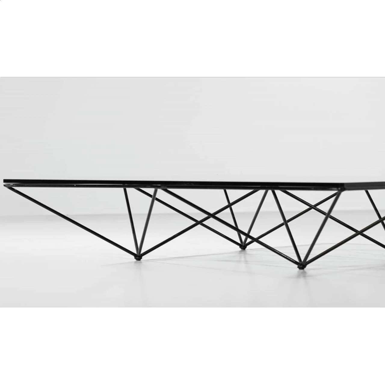 Alanda coffee table in glass and tubular metal by Paolo Piva for BB Italia, 1970s 6