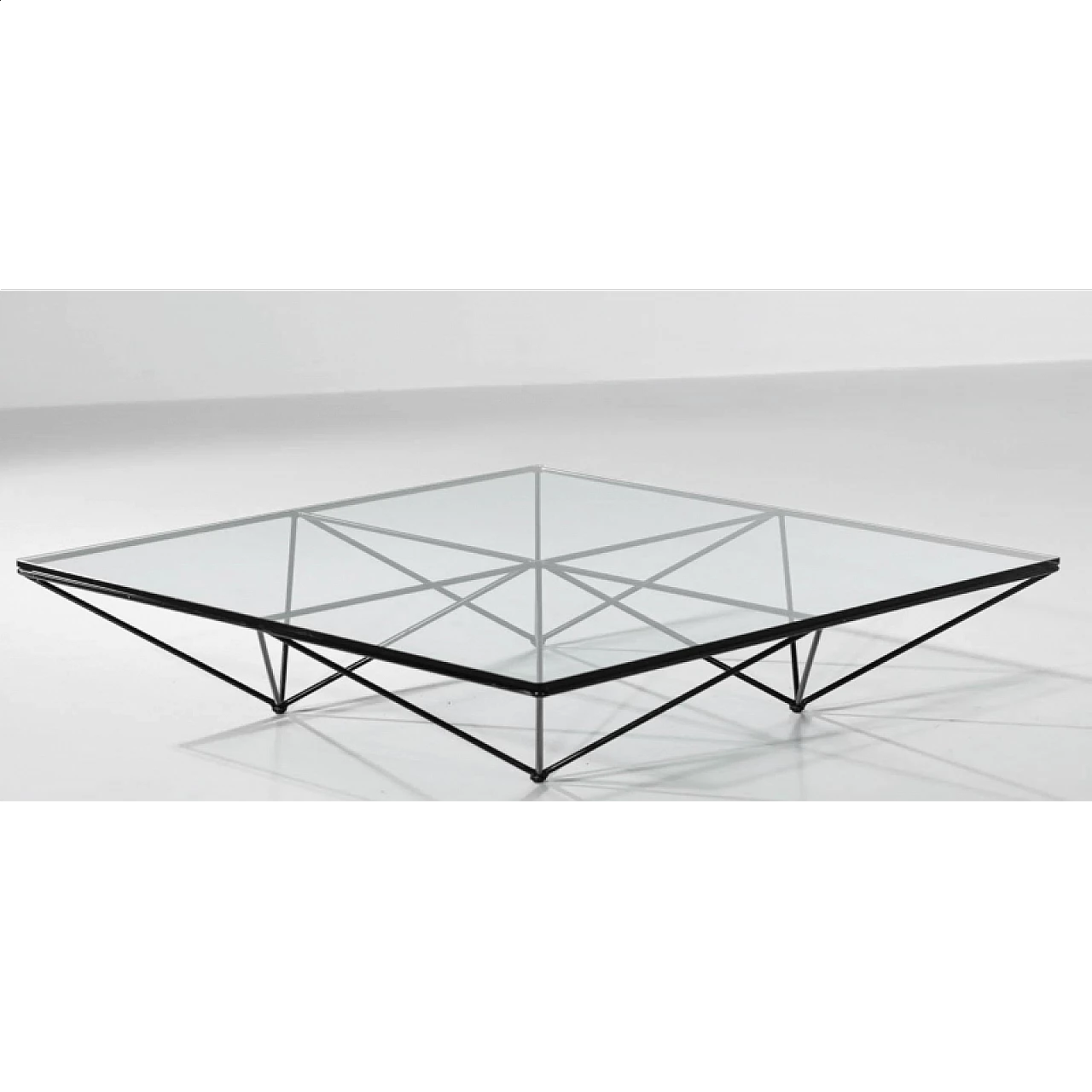 Alanda coffee table in glass and tubular metal by Paolo Piva for BB Italia, 1970s 7