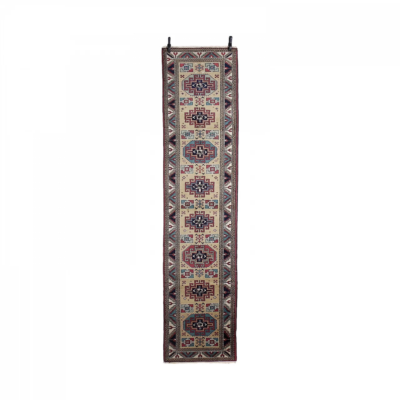 Tappeto Gherla in cotone e lana, Romania, del '900 1