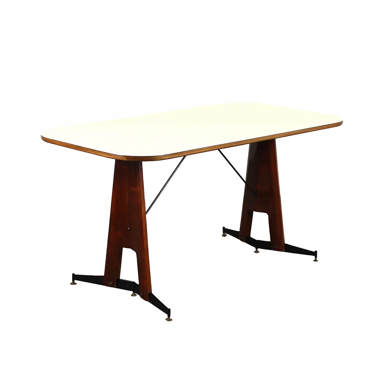Mahogany table with Formica top, 1960s 1