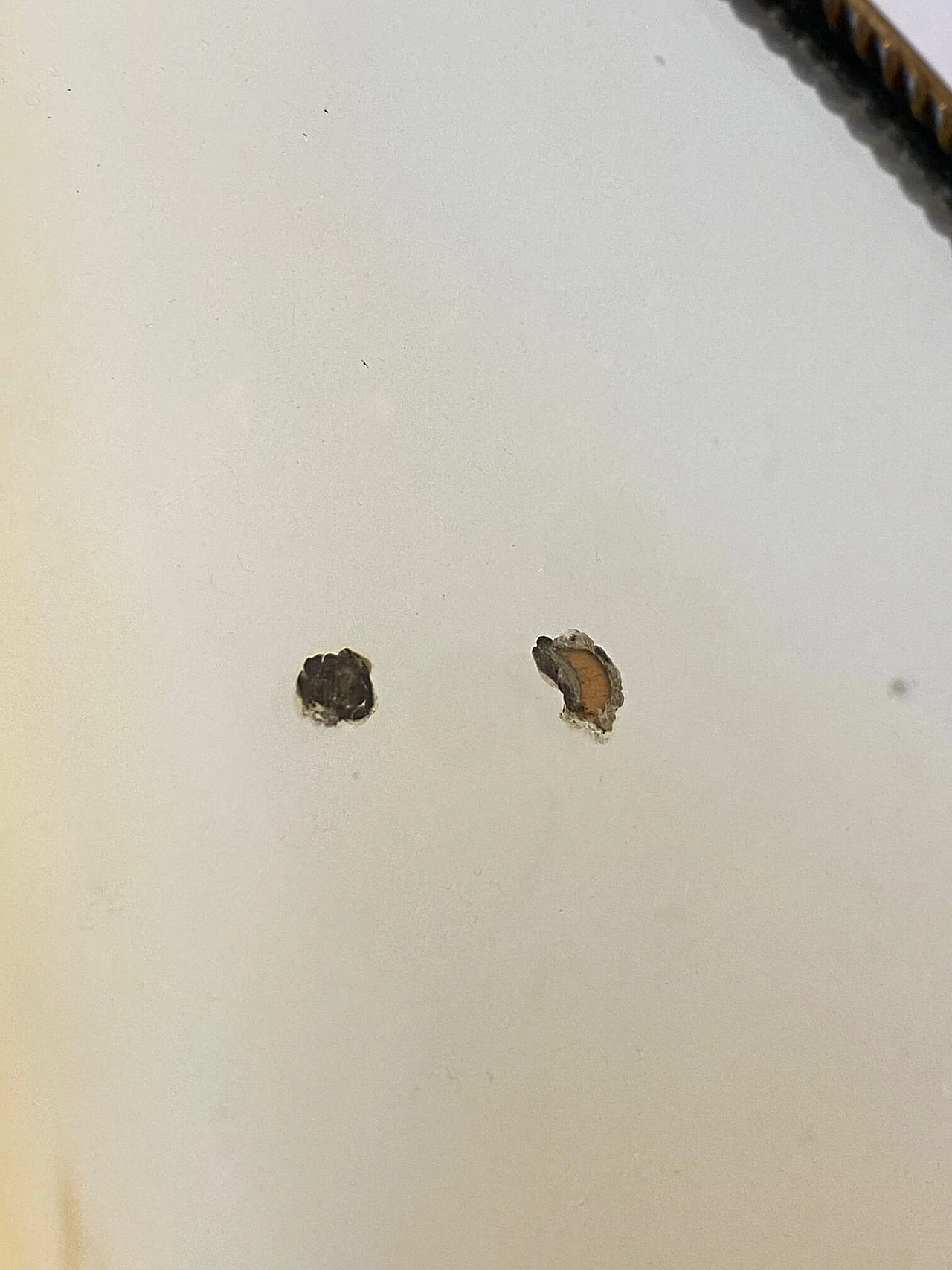 Specchio da tavolo in ottone, anni '50 8