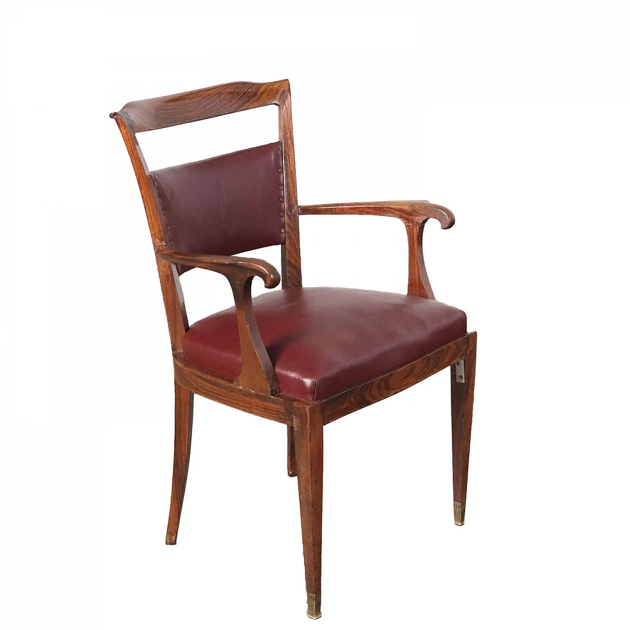 Rosewood chair with armrests, 1950s 1