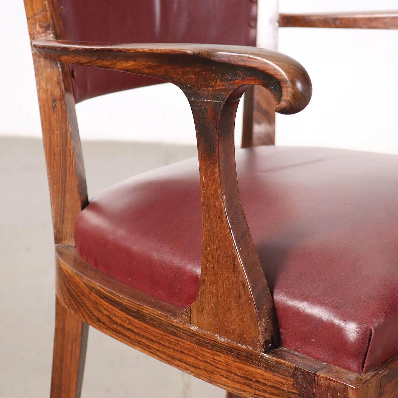 Rosewood chair with armrests, 1950s 4