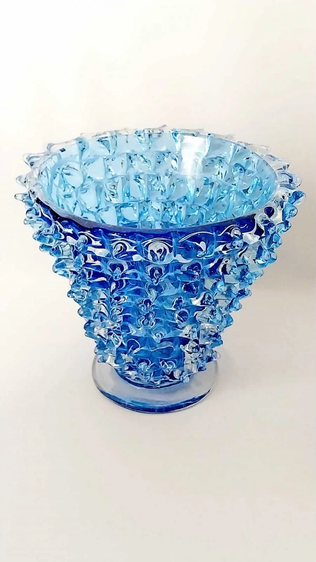 Blue glass vase by Barovier & Toso, 1950s 1
